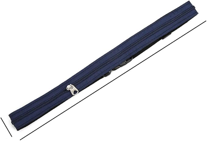 Anti Theft Money Belt with Zipper Pocket, Sports Waist Bag for Running Travel, Concealed Wallet Belt for Outdoor Activities, Secure Hidden Pouch for Cash Cards Valuables (3CM)