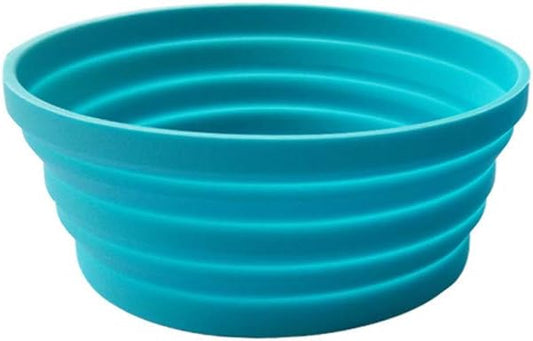 Ecoart Silicone Expandable Collapsible Bowl for Travel Camping Hiking, Blue (1 Pack)