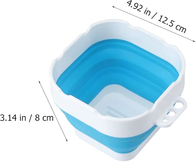 Wakauto Collapsible Paint Brush Washer Cup - Silicone Foldable Brush Cleaner & Holder for Watercolor, Acrylic, Oil Painting, Portable Water Bucket with Non-Slip Grip