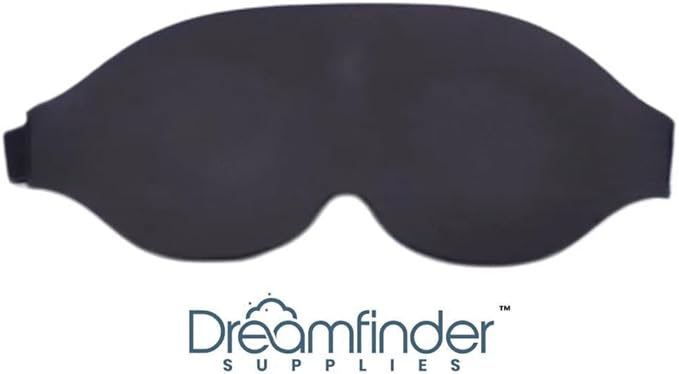 3D Sleep Mask for Side Sleepers, Blackout Eye Mask for Sleeping Women & Men, Zero Pressure Eye Cups, CPAP Friendly, Soft Adjustable Light Blocking Mask (Black)