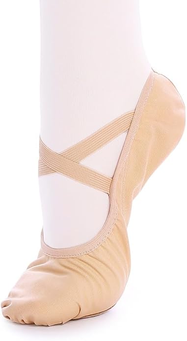 TXJ Sports Ballet Shoes for Women Girls, Women's Ballet Slipper Canvas Dance Shoes Split Sole Yoga Dance Flats
