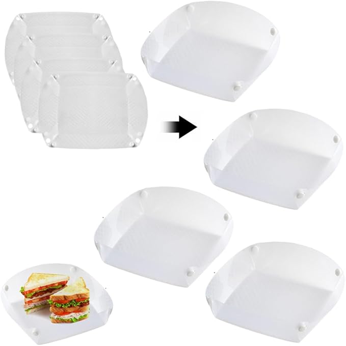 Collapsible Plate Set of 4,Portable Camping Tableware,Snapfold Plastic Plate,Food Grade Material Free Folding for Outdoor Camping Hiking Family Picnic Gatherings Business.