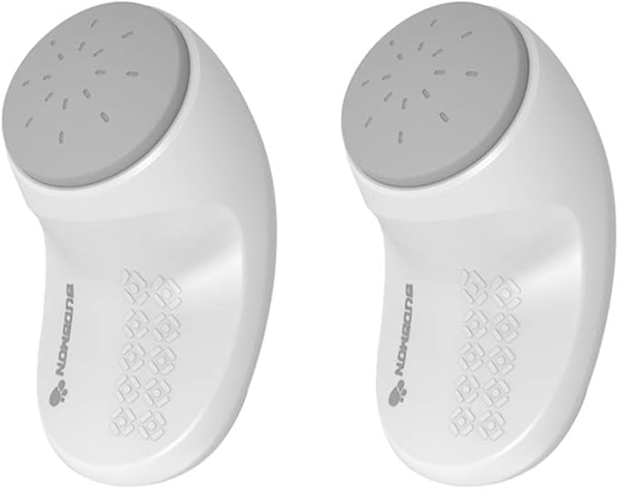 EUDEMON (2 Pack,White）Adjustable Door Guard Door Stop, Finger Pinch Guard,Revolving Door Stopper for Child Proofing, Pet Door Stopper,Easy to Install and Use Adhesive, no Tools Need