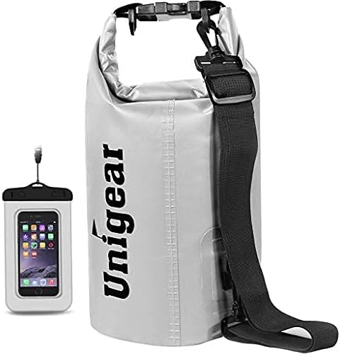 Unigear Dry Bag Waterproof, 2L/5L/10L/20L/30L/40L Floating and Lightweight Bags for Kayaking, Boating, Fishing, Swimming and Camping with Waterproof Phone Case