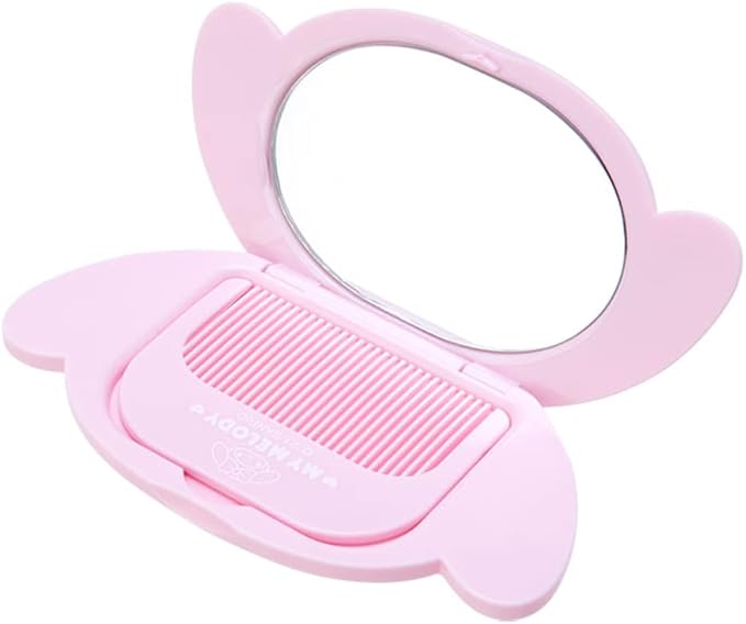 Sanrio My Melody Face Mirror & Comb Set 962546 Pink|White