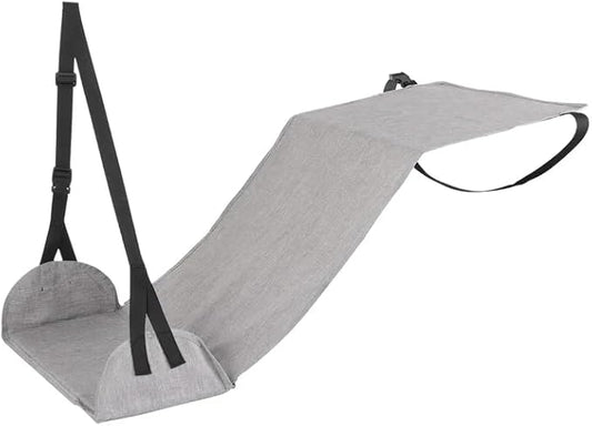Length Adjustable Airplane Foot Hammock Travel Foot Rest for Airplane Flights Foot Sling for Travel (Grey