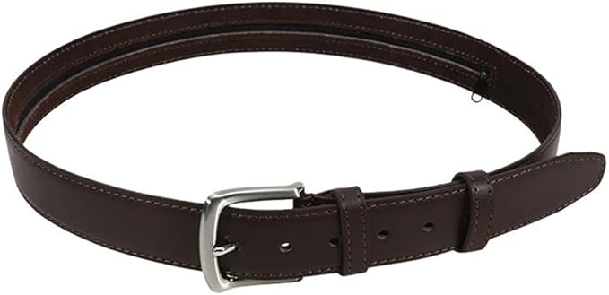 Women Men Hidden Money Belt for Travel Under Clothes Security Cash Safe Wallet Anti Theft Belt with Pouch(Brown-115Cm)