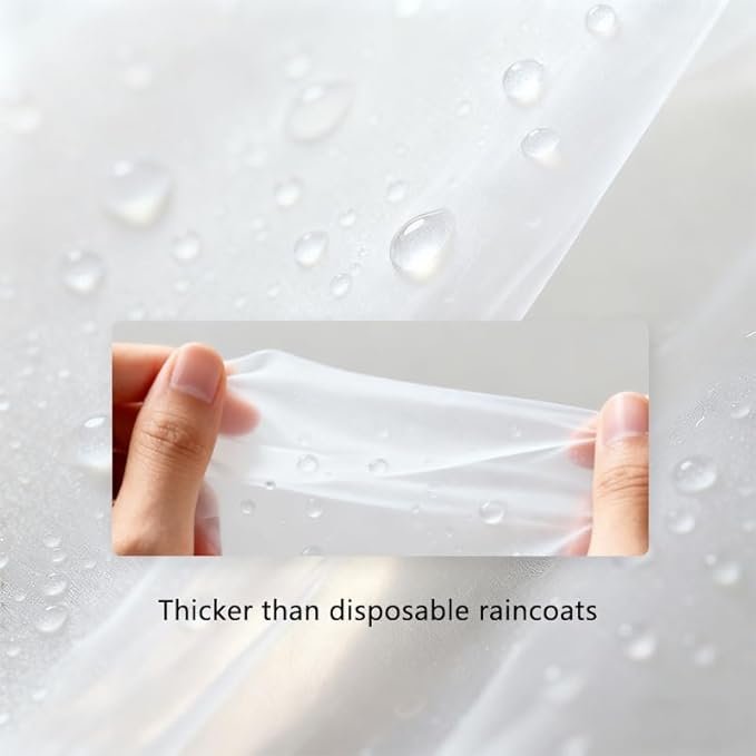 2 Pack Rain Ponchos Raincoats for Adults Reusable Hooded Waterproof Rain Coats for Men & Women