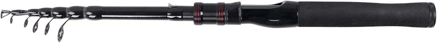 Telescopic Fishing Rod, Collapsible Fishing Rod Portable Spinning Pole for Saltwater and Freshwater, Carbon Fiber Lightweight and Compact Design