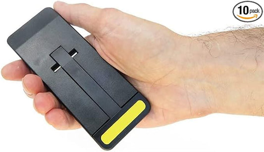 10 Pack Door Stopper | Pocketstop | Non Slip Rubber Feet Door Stop | Foldable Door Wedge | Lightweight & Portable Door Holder | Portable Door Lock | Door Stopper Wall Protector