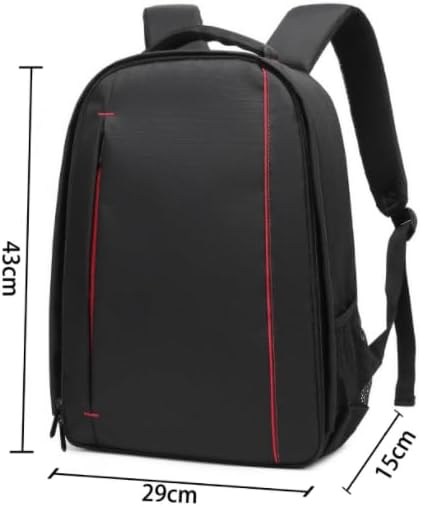 Waterproof SLR/DSLR Camera Backpack Shoulder Bag Travel Case For Canon Nikon Sony Digital Lens (Large, Purple)