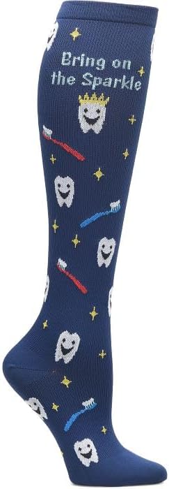 Nurse Mates Women's Calf Socks | 12-14 mmHg Compression | Superior Support & Comfort | 1 Pair
