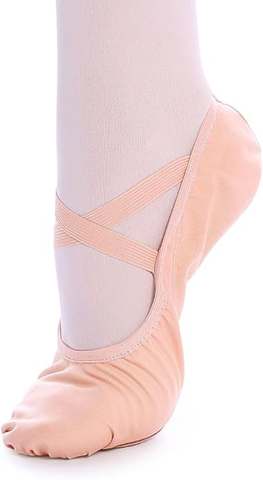 TXJ Sports Ballet Shoes for Women Girls, Women's Ballet Slipper Canvas Dance Shoes Split Sole Yoga Dance Flats