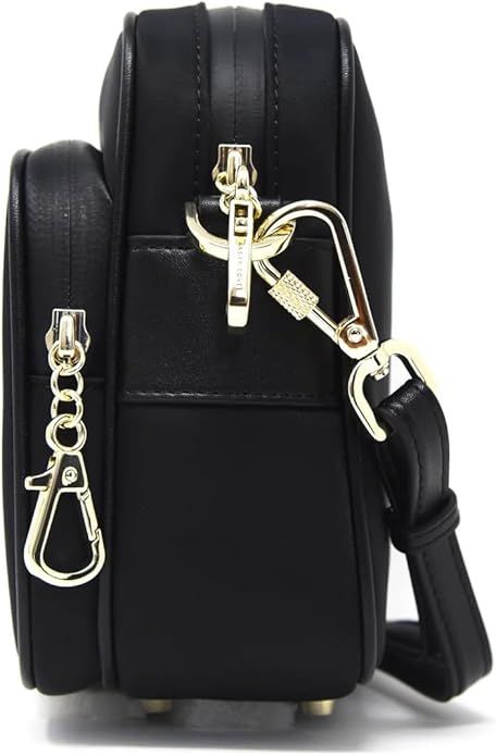Womens Anti-Theft Water-Proof Travel Crossbody Bag with Slash-Resistant Faux Leather & Locking Clasps Strap