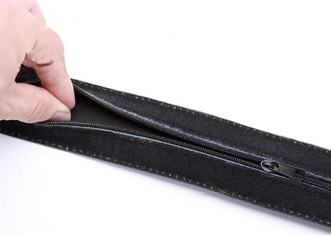 Generic Women Men Hidden Money Belt for Travel Under Clothes Security Cash Safe Wallet Anti Theft Belt with Pouch(Black-115Cm)