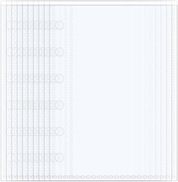 40 Sheets A7 Binder Sleeves Clear Page Protectors 2.6''x4.9'' 1 Pocket Plastic Photo Album Refill for 6 Ring Binder Cards Cash Photocards
