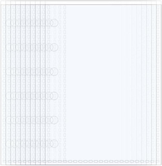 40 Sheets A7 Binder Sleeves Clear Page Protectors 2.6''x4.9'' 1 Pocket Plastic Photo Album Refill for 6 Ring Binder Cards Cash Photocards