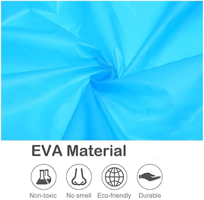 Eva Rain Ponchos for Adults, 2 Pack Reusable Raincoat for Women and Men, Lightweight Rainwear Rain Jackets with Hood