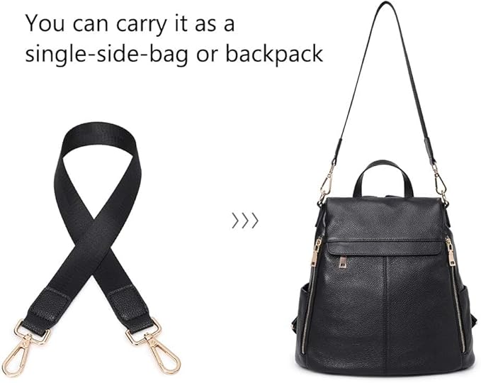 Kattee Women's Anti-Theft Backpack Purse Genuine Leather Shoulder Bag Fashion Ladies Satchel Bags