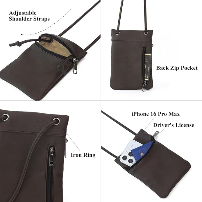 Small Crossbody Women Cell Phone Purse Wallet Bag With Shoulder Strap