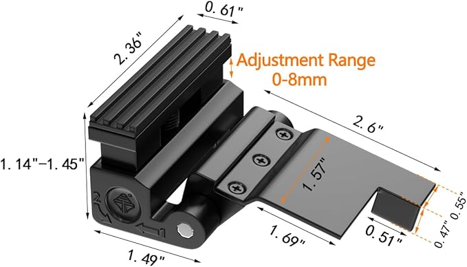Adjustable Heavy Duty Zinc Alloy Portable Door Lock,Security Device for Enhanced Safety,for Home,Hotels,Travel,Apartments Prevents Unauthorized Entry,No Drill (1, Black)