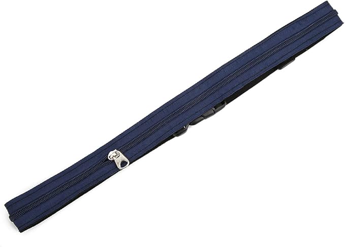 Anti Theft Money Belt Sports Waist Bag Zipper Close Wallet Concealed Travel Money Belt for Outdoor Running Hiking Polyester Black 3cm or 5cm (3CM)