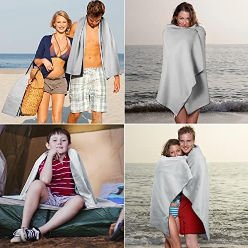 Microfiber Towel for Body, Microfiber Beach Towel, Backpacking Towel,Camping Towels Fast Drying Lightweight,Soft Compact Lightweight Quick Dry Fitness Hiking Yoga Camping Travel Towel