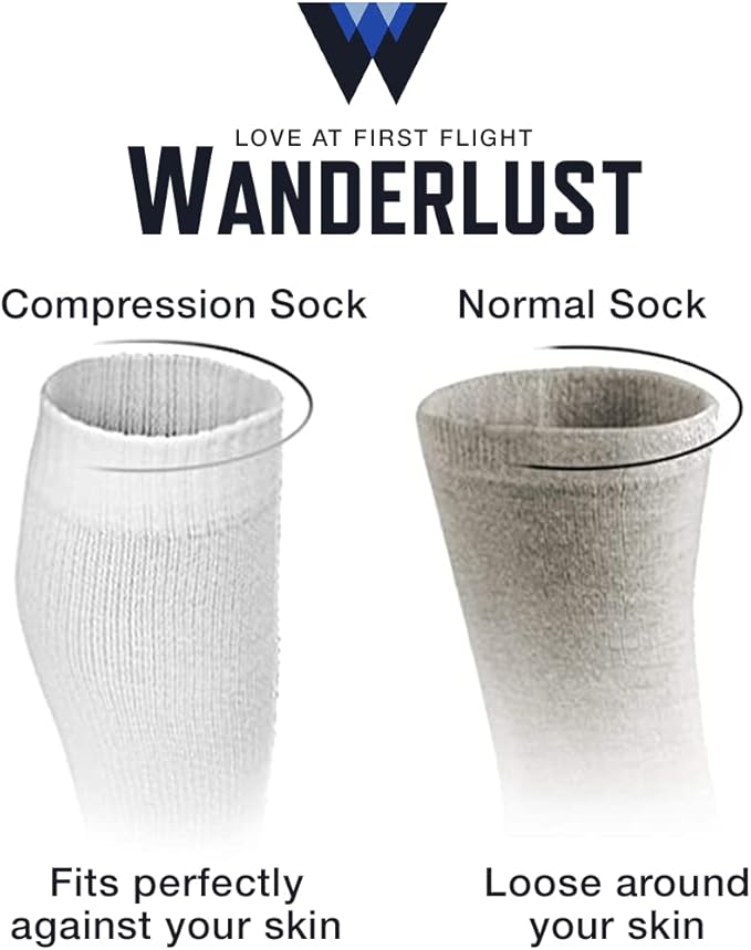 Wanderlust Travel Compression Socks - Support Stockings