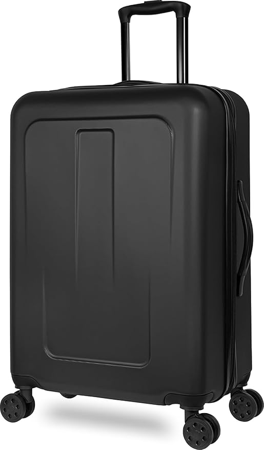Expandable Hardsided Spinner (Black, 3 Piece Set (28", 24", 19")