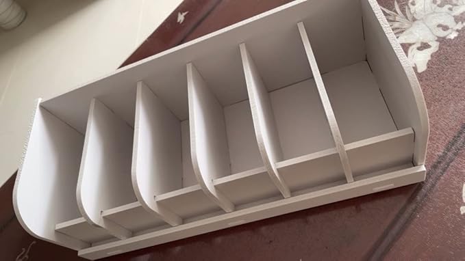 Mollytek Wooden Belt Organizer, Belt Storage Holder, Belt Container, Belt Display Case Box Organizer for Retail Store 6 Grids Belt Rack (6 Grids)