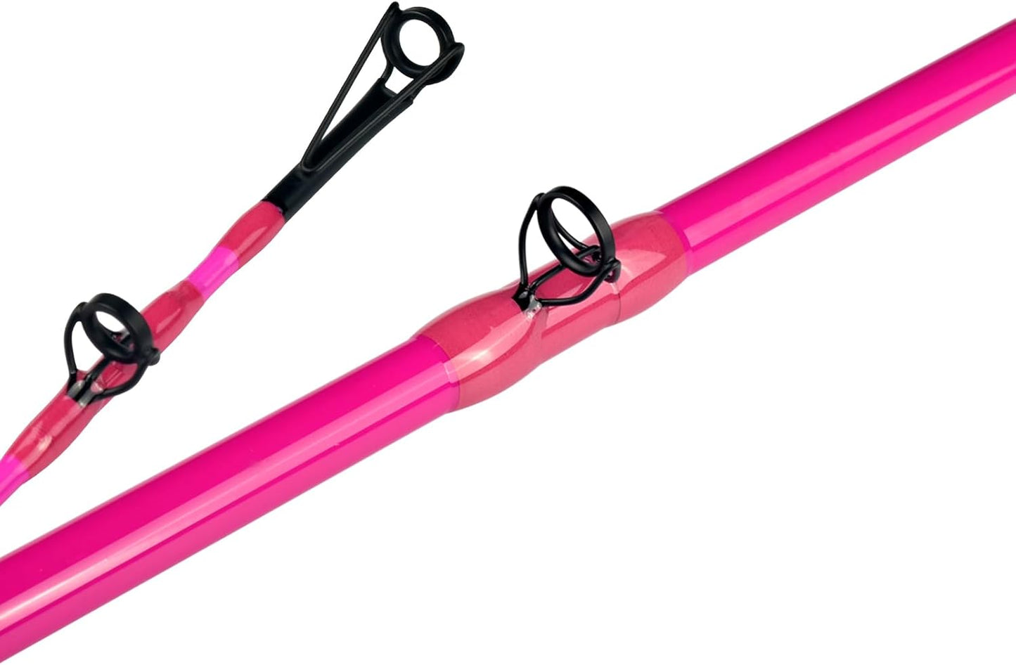 Monster Catfish Fishing Rod - 7' Medium Heavy, 1-Piece Glow in Dark Casting Rod, S-Glass & Carbon Graphite Blend, Durable EVA Foam Super Grip, Catfish Pole for Night Fishing