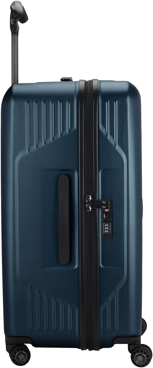 Traveler's Choice Ultimax II Polycarbonate Hardside Luggage with Spinner Wheels, Matte Navy, 28-Inch Medium Trunk