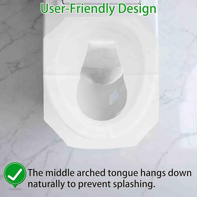 Disposable Toilet Seat Cover(2500Pcs, 10 Packs of 250), Disposable Toilet Seat Covers Flushable, Paper Toilet Seat Liners for Public, Commercial Wall Dispenser, 16.7 x 14.2in Half-Fold