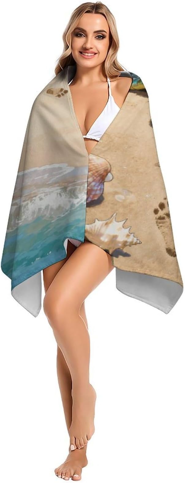 Microfiber Tourmaline Turtle Beach Beach Towel Oversized 62x31 Sand Free & Quick Dry Travel Towel for Adults Super Absorbent Lightweight Thin Pool Towels for Swim Camping Yoga Gym Vacation Essentials