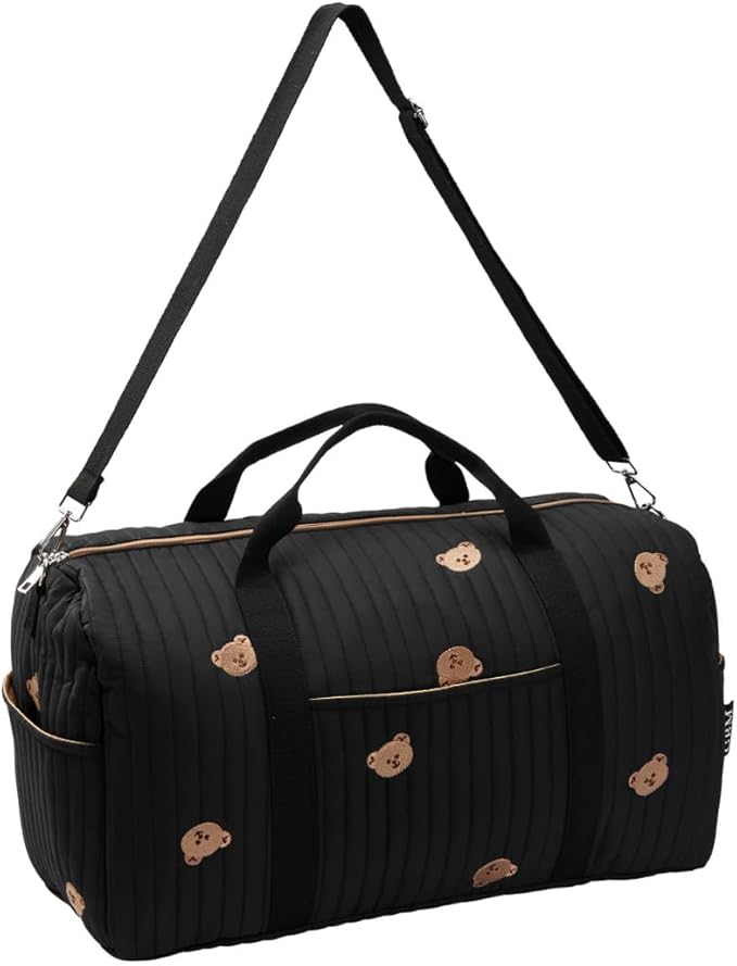 Women’s Travel Duffel Bag – Large Weekender & Overnight Travel Bag with Wet Pocket, Carry-On Friendly, Ideal as Hospital or Maternity Bag for Labor and Delivery