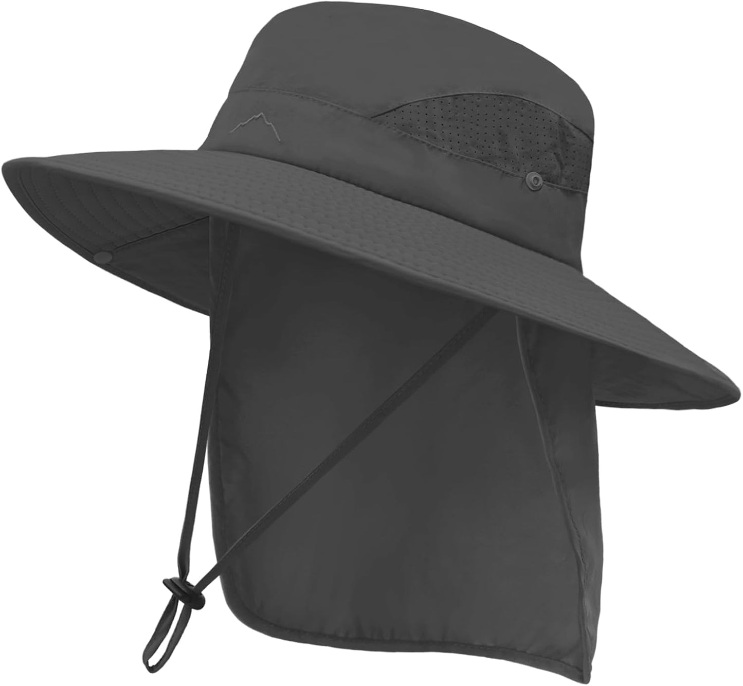ZOORON Sun Hat for Men Women Fishing Hat with Neck Flap Wide Brim Bucket Hat UV Protection for Beach Camping Hiking
