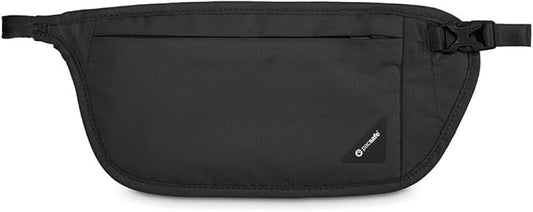 Pacsafe Coversafe V100 Anti-Theft RFID Blocking Waist Wallet, Black