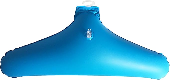 5Pcs Inflatable Clothing Hanger for Travel, Outdoor Clothes Hanger Rack Non-Slip Portable Coat Holder, Blue