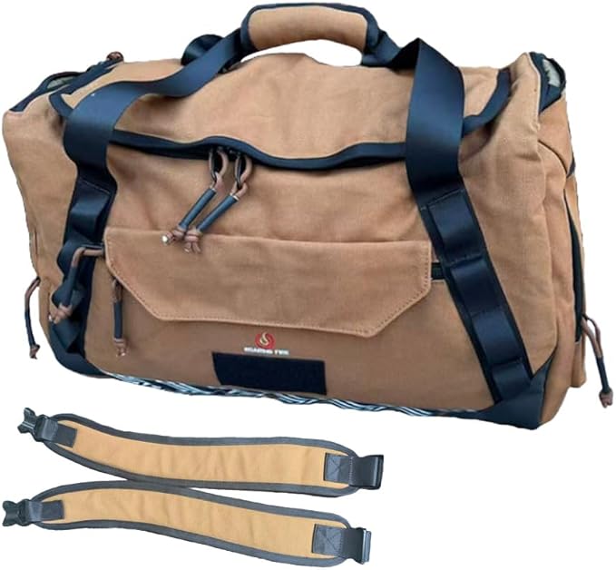 Roaring Fire 3 in 1 Commuter Duffle Bag, 40L Large Capacity, Waterproof Weekender Travel Bag, Can be Worn As a Backpack, Crossbody Bag, or Handle Bag,Suitable for Men & Women Commuting, the Gym