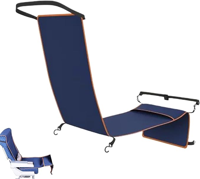 Airplane Foot Hammock for Adults, Travel Footrest Seat Extender Mat for Men, Women, and Teens, Ideal for Long Flights, Bus, Car, Train Trips, Relaxing Sleep, and Comfortable Travel Anywhere
