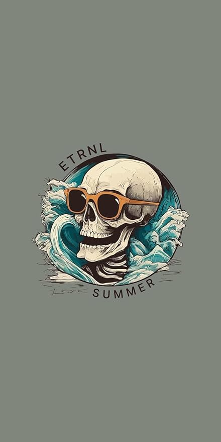 Beached - Lightweight Beach Towel - Microfiber, Thin, Compact, Quick-Dry, Sand-Resistant, 31.5 x 63 in, 9.2 oz - Skeleton Towel Perfect for Beach, Pool, Lake - Not a Large Cotton Towel