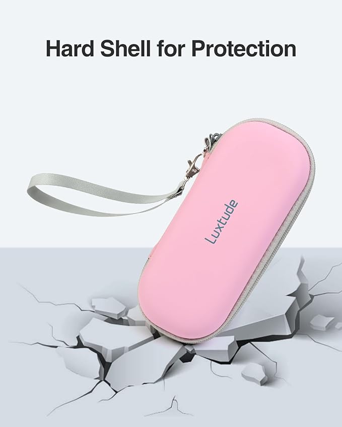 Luxtude Double Glasses Case Hard Shell, Double Eyeglass Case Dual Sunglasses Cases, Travel Sunglasses Organizer for Women Men