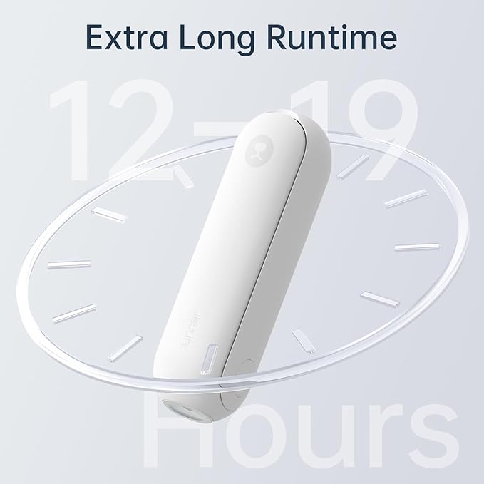 JISULIFE Portable Handheld Fan, Mini Personal 3-In-1 with Power Bank&Flashlight, 12-19 Hrs USB Rechargeable Battery Pocket Fan for Travel/Summer/Vacation/Concert, Essential Gifts for Men/Women-White