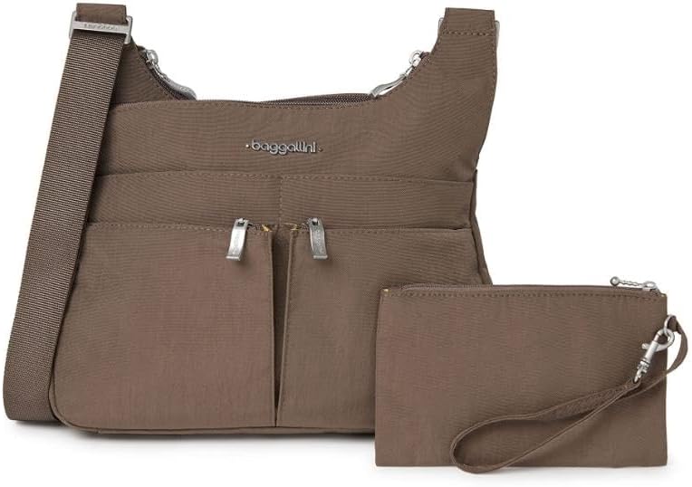 Baggallini Crossbody Travel Bag 11x8.5 Lightweight Water-resistant Nylon Handbag