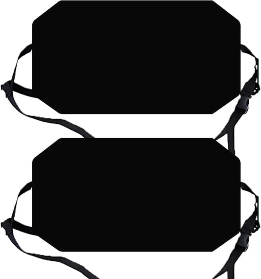Airplane Foot Hammock for Plane Travel Ajustable Foot Rest for Plane Comfort Sling Travel Essentials for Adult Long Fling Accessories 2 Pack(2 Pack Black)