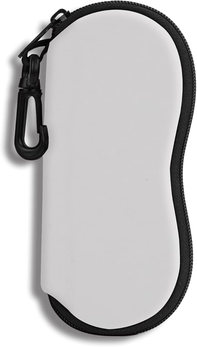 Hion Sunglasses Soft Case Ultra Light Neoprene Zipper Eyeglass Case With Belt Clip