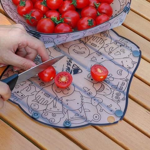 Portable Scouting & Camping Tableware Set of 6 Pieces, Folding Plate, Bowl, Water Cup, Easy-Clean, Ultra-Light, Heat-Resistant,Collapsible, Food-Grade Material, for Outdoor Picnics