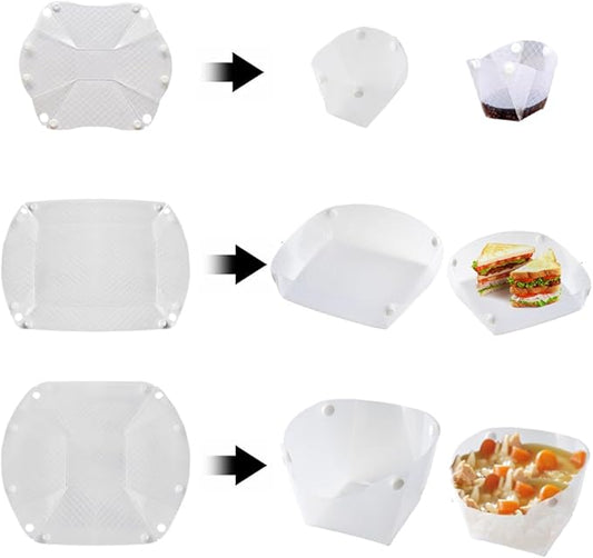 Collapsible Bowl Plate Cup Set of 3,Portable Camping Tableware,Snapfold Plastic Plate,Food Grade Material Free Folding Plates for Outdoor Camping Hiking Family Picnic Gatherings Business.