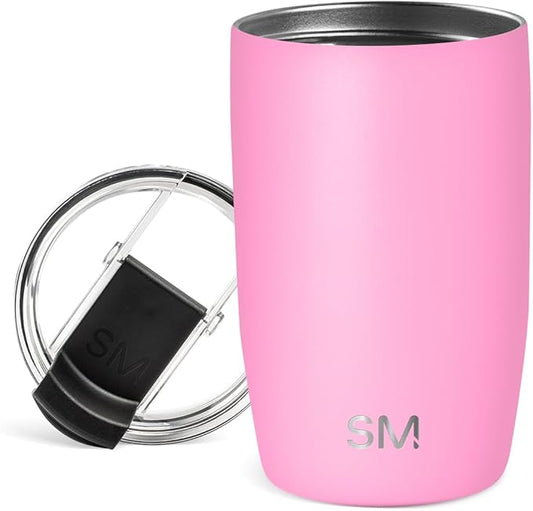 Simple Modern Travel Coffee Mug Tumbler with Flip Lid | Reusable Insulated Stainless Steel Cold Brew Iced Coffee Cup Thermos | Gifts for Women Men Him Her | Voyager Collection | 12oz | Dragon Fruit