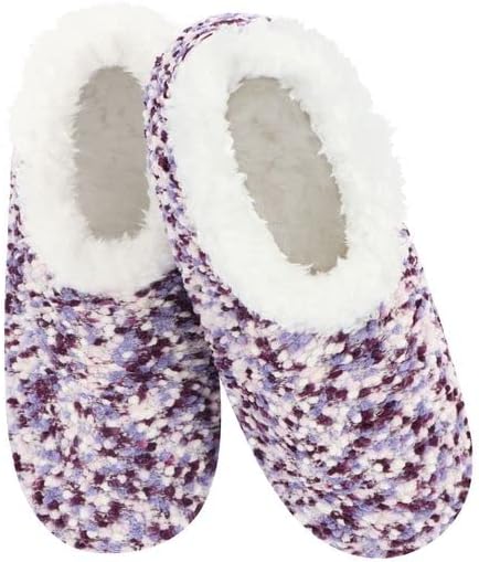 Snoozies Slipper Socks for Women Indoor, Cozy Sherpa-Lined Womens Slippers Non-Skid, Ladies Gifts